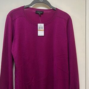 Spence rich raspberry pullover Crew  Neck Sweater